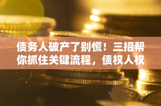 武汉债务人破产了别慌！三招帮你抓住关键流程，债权人权益不再缩水