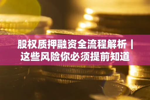 武汉股权质押融资全流程解析｜这些风险你必须提前知道