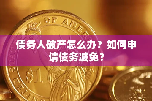 武汉债务人破产怎么办？如何申请债务减免？