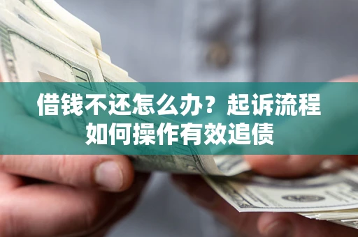 武汉借钱不还怎么办？起诉流程如何操作有效追债