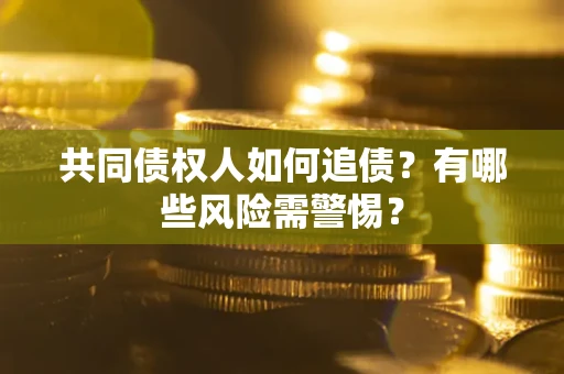 武汉共同债权人如何追债？有哪些风险需警惕？