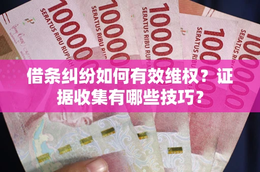 武汉借条纠纷如何有效维权？证据收集有哪些技巧？