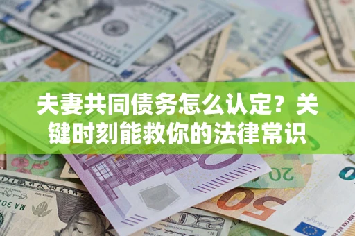 武汉夫妻共同债务怎么认定？关键时刻能救你的法律常识